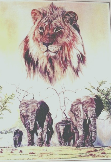 Cabeca De Leao 90x70cms