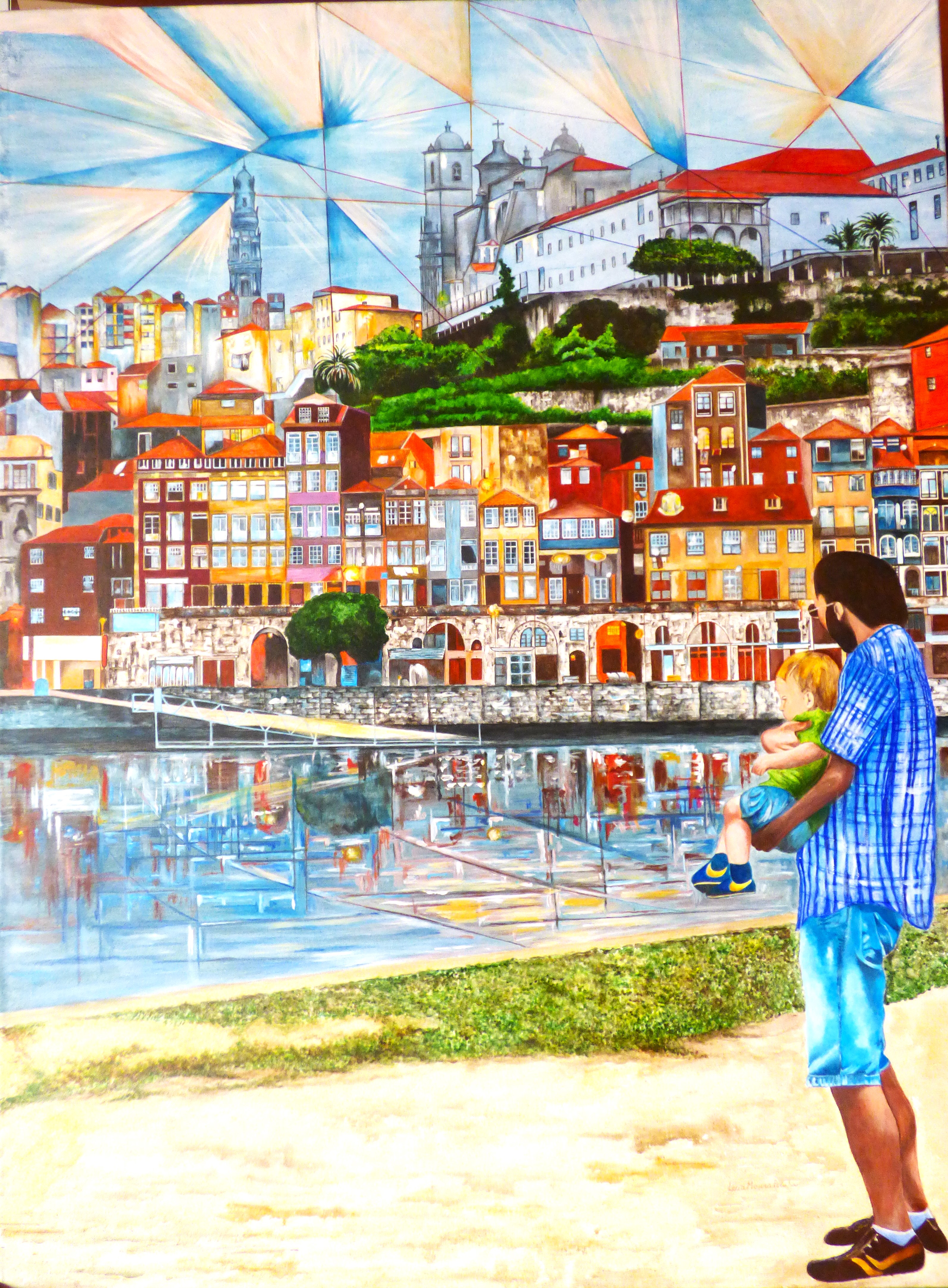 Cais Da Ribeira 120X90cms