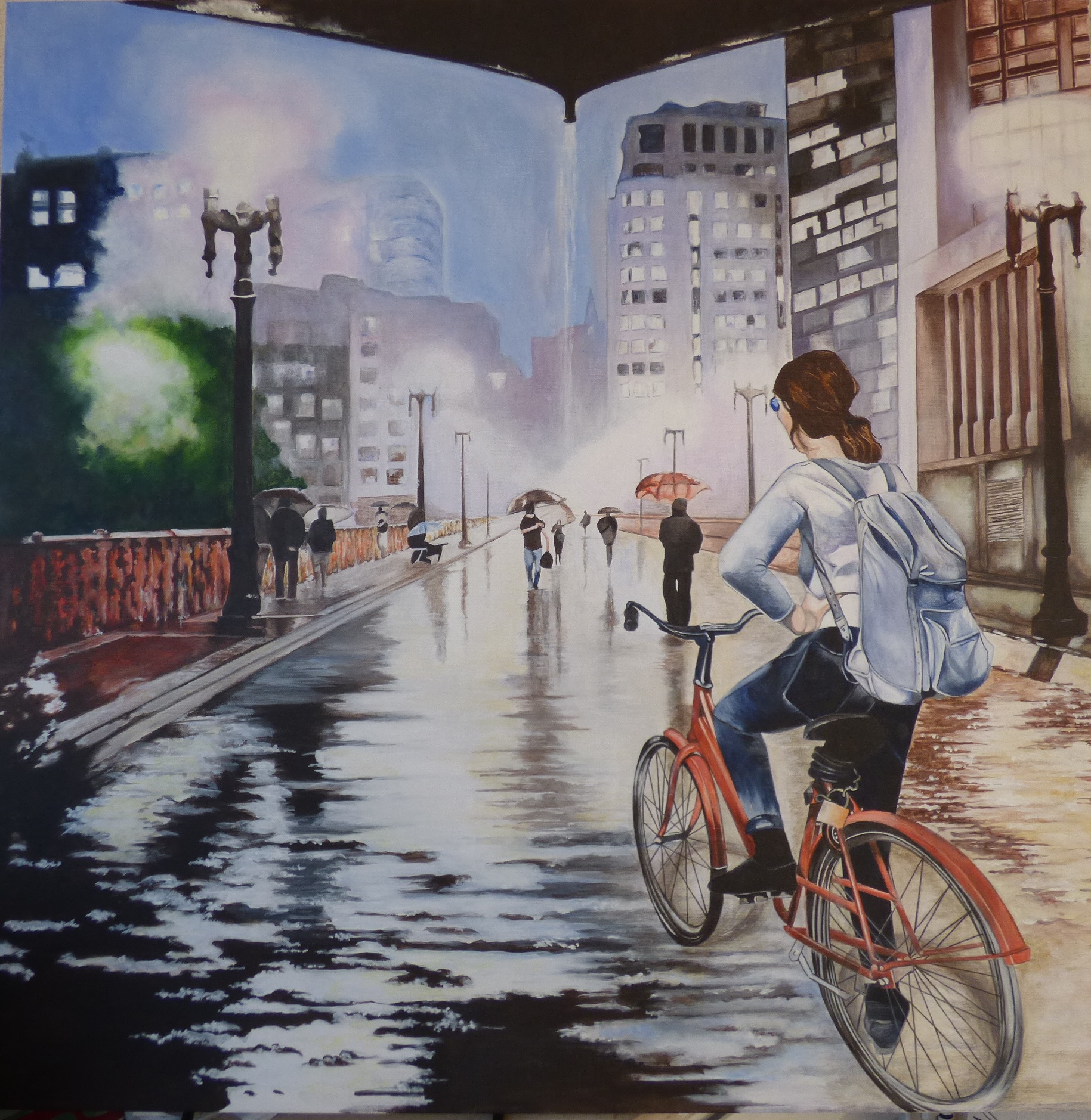 Dia De Xuva 80x80cms