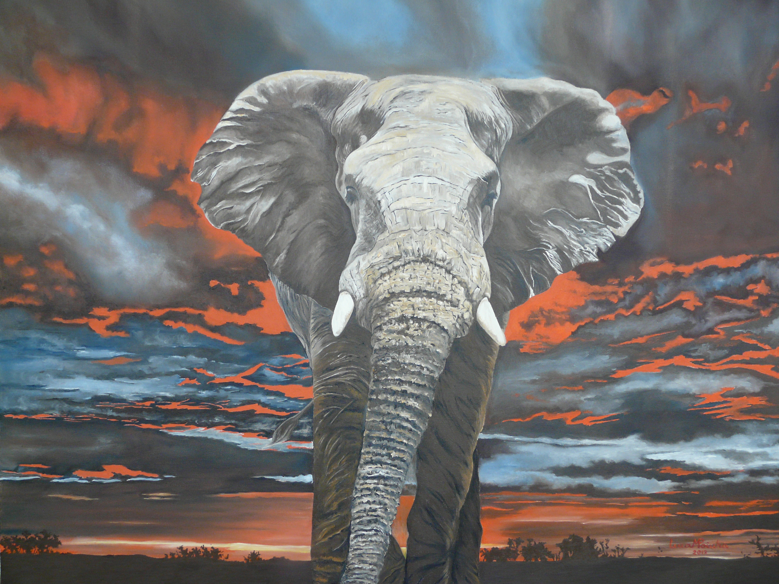 Gentle Giant 90x70cms